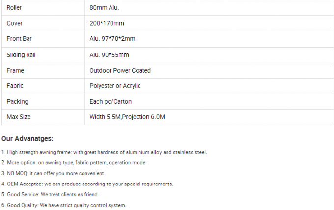 Trần nhà ngoài trời có động cơ / phòng nắng mái nhà có thể kéo lại mái hiên bảo tồn mái hiên 0
