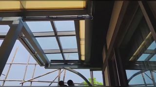 Mái hiên phòng tắm nắng có thể thu vào