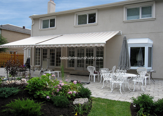 Commercial Retractable motorised cassette colorful awning