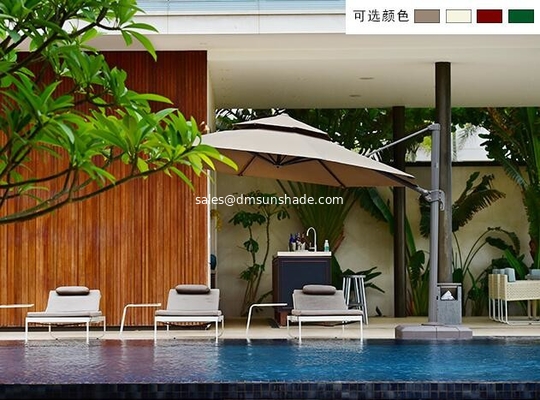 Polyester Olifen Acrylic Beach Aluminium Umbrellas Outdoor