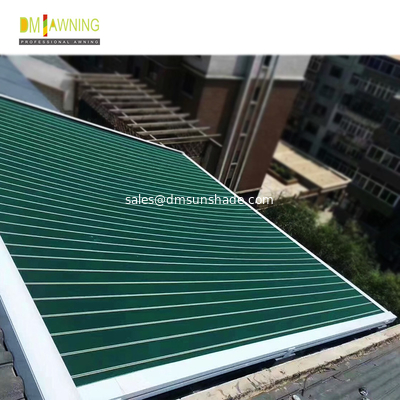 Aluminum Retractable Roof Awning Conservatory Full Cassette Folding Arm Awning