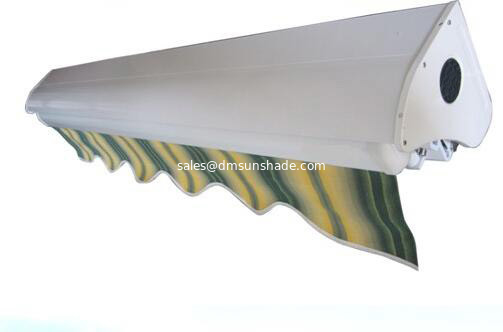 Commercial Retractable motorised cassette colorful awning