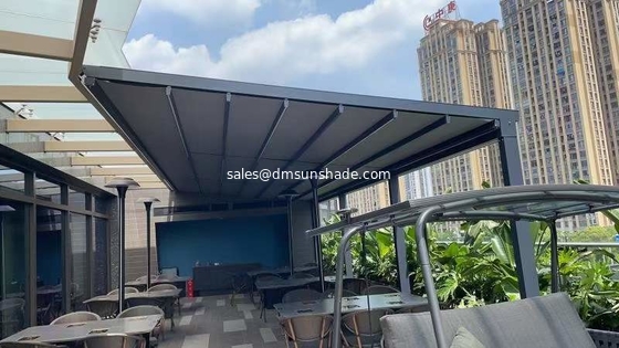 Pergola PVC nhôm mái vòm Pergola khách sạn Modern Front Door Waterproof Retractable Awning
