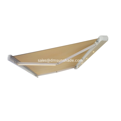 Cây che nắng ngoài trời có thể kéo lại với điều khiển động cơ và đèn LED / Cây che băng đầy đủ