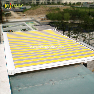 Waterproof Sunproof retractable mái nhà Awning thép minh bạch bên ngoài bảo quản Awnings